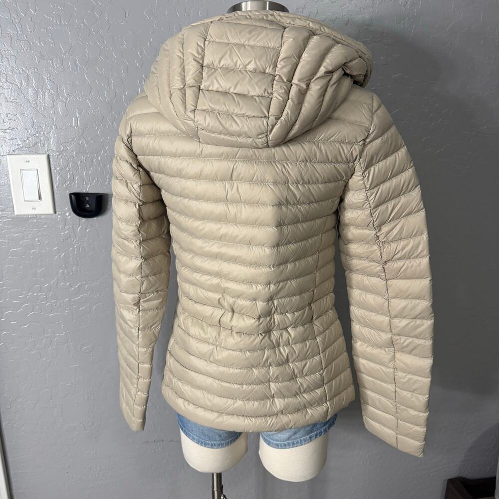 NWT Soia & Kyo Ayleen Ultra-Lightweight Down Hooded Puffer Jacket, Hush, XS - Picture 2 of 8
